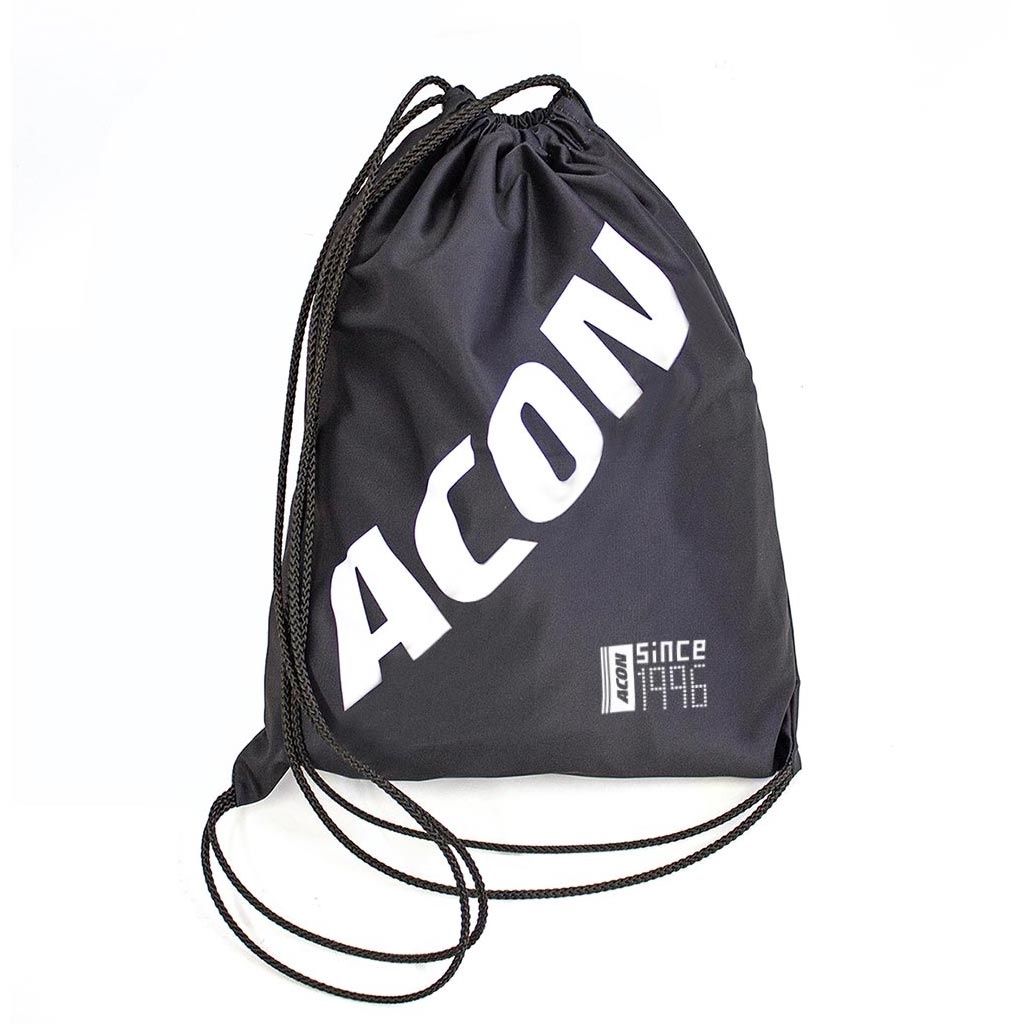 ACON-väska - svart med vit logotyp
