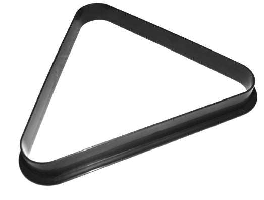 Triangel (plast) - svart, på en vit bakgrund